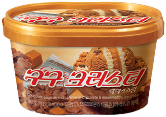 롯데푸드 구구크러스터홈 한박스 아이스크림, 660ml, 6개