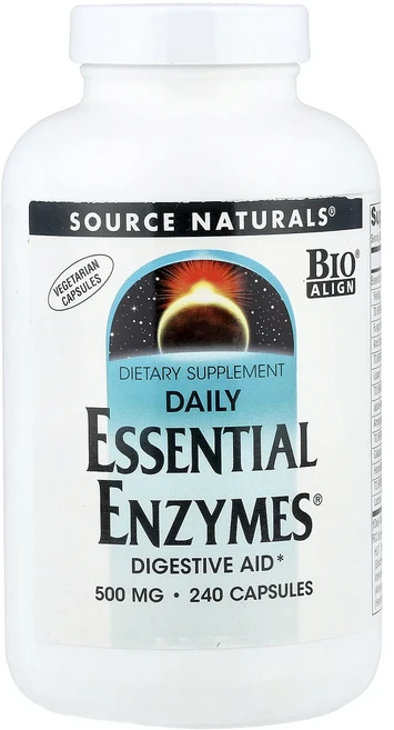 새해 첫좋은선물 Source Naturals 데일리 Essential Enzymes® 베지 캡슐 240정 제대로 할인합니다, SourceNaturals데일리EssentialEnzy, 1개 - 쿠팡