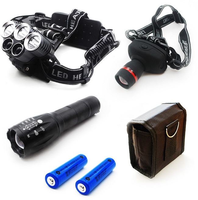 아이이글 CREE XM-L2 U3 XH5000 5구 헤드랜턴세트 + SH3000헤드랜턴 1개 증정