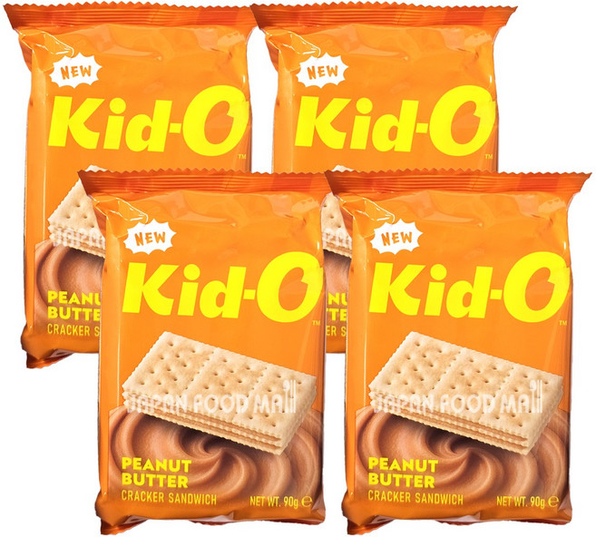 키도 피넛 버터 크래커 샌드위치, 4개, 90g