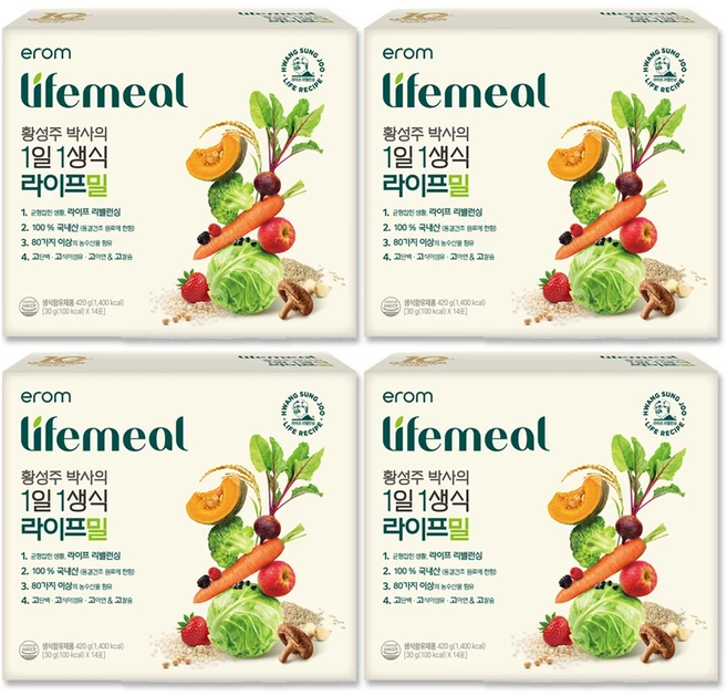 이롬 황성주 박사의 1일1생식 라이프밀, 30g, 56개 - 쿠팡