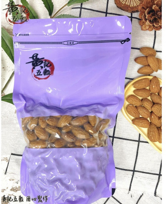 生杏仁果 美國加州產區 300公克/600公克 [黃記五穀美味工坊], 1個, 300公克 半斤包裝