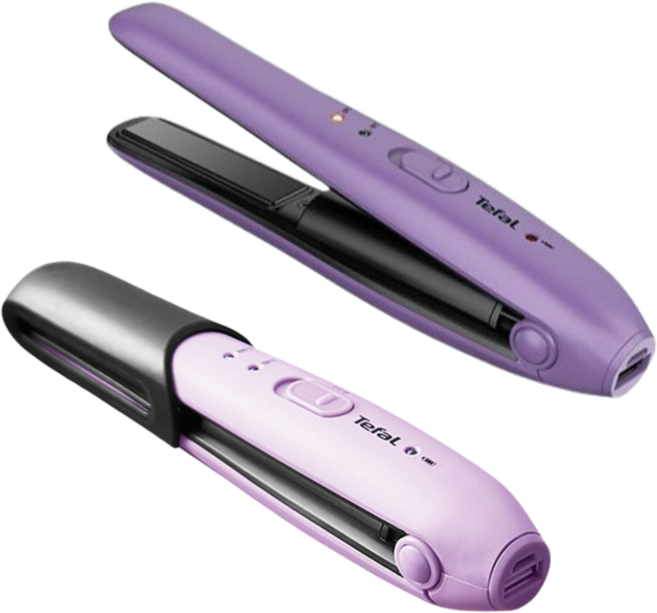 테팔 휴대용 앞머리 짧은머리 무선 미니 헤어 고데기