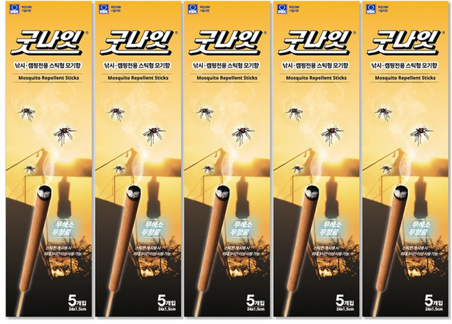 킬파프 굿나잇 스틱형 모기향, 5개, 175g