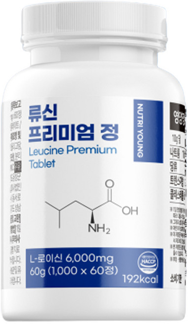 뉴트리영 류신 단백질 프리미엄 정 1000mg, 1개, 60g
