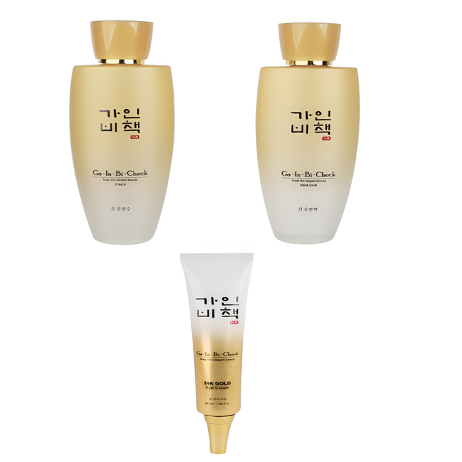 가인비책 진 유연수 유연액 24K골드 아이크림 세트 150ml, 1세트
