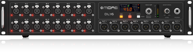 마이다스 DL16 디지털 I/O 스테이지 박스 스네이크