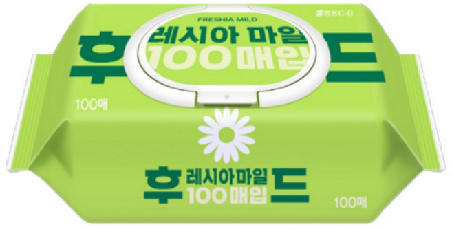 쌍용 코디 후레시아 마일드 캡형 물티슈 100매입 48개, 100매