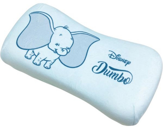 모리피로 4621193 모리시타 메모리폼 베개 디즈니 덤보 15 x 31cm 허리 등받이 지지대 인형 쿠션 캐릭터 상품 파스텔 블루, 디즈니 덤보 블루