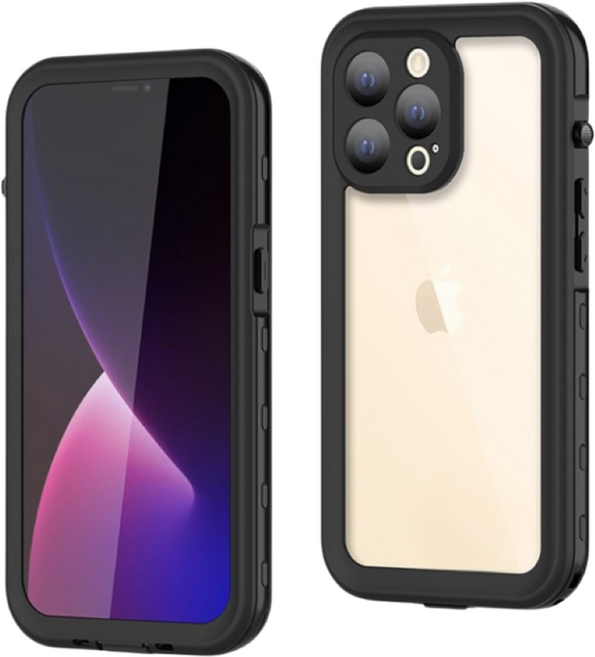 IP68認證防水防摔手機殼 - iPhone 13 Pro【黑色】