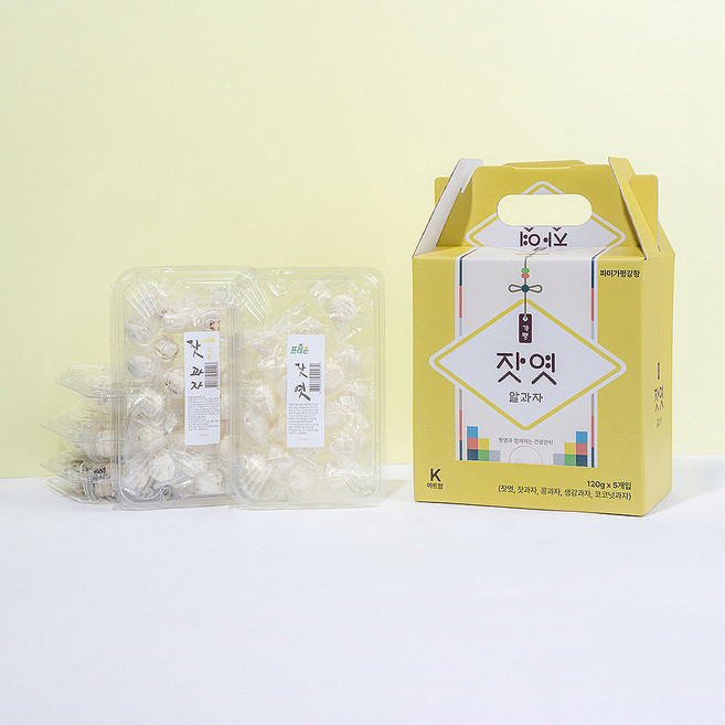 파미가평강황 가평잣엿 알과자세트 /달콤건강간식, 120g, 5개