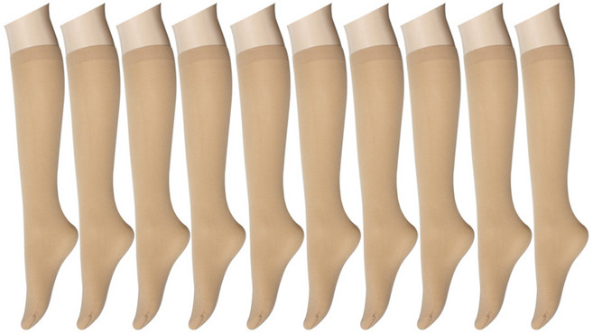 국산 80D 고탄력 판타롱 스타킹 10켤레 고급 두꺼운 무릎스타킹 흘러내림없는 뜯김방지 개별포장