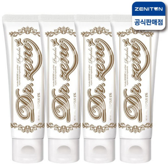 제니튼 검프로젝트 프로폴리스 치약 100g 4세트