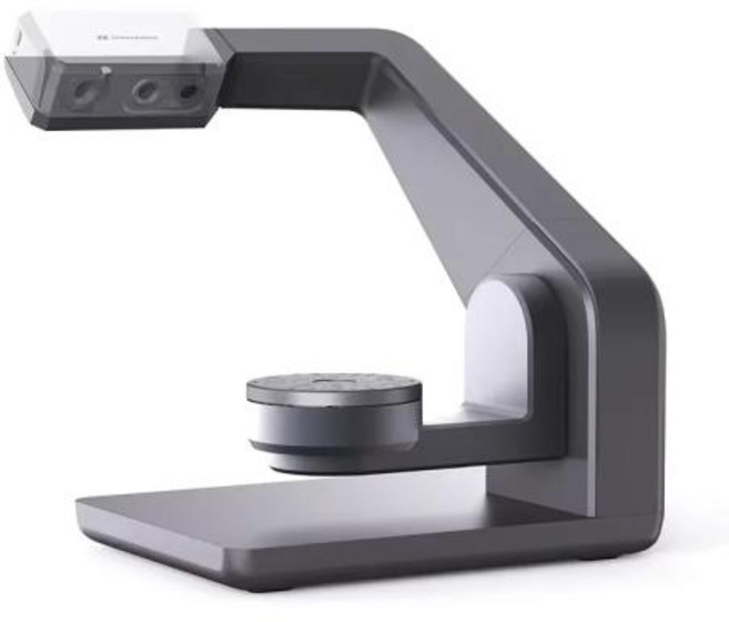 다축 턴테이블 3D 스캐너 3DMAKERPRO 도장 라이트 0.02mm 정확도 0.07mm 해상도 190g 경량 3D 스캐닝 기계, Turntable