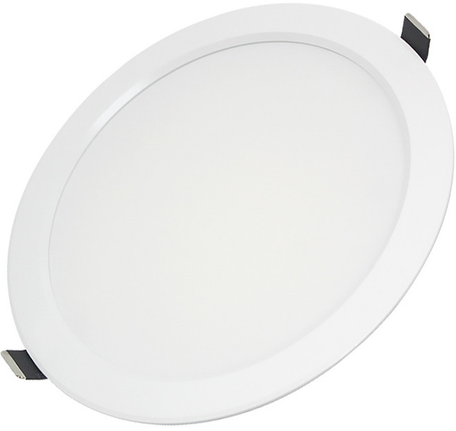 진성 8인치 고효율 LED 매입등 50W 거실등 현관등 4000K 국산 다운라이트 매립등 복도등 주방등 사무실등 매립형 매장등 카페조명 방진설계 천장등 창고등 베란다등 계단등, 주백색, 1개