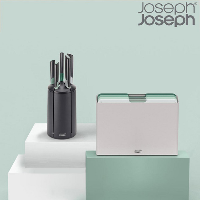 [Joseph Joseph] 조셉조셉 폴리오 세이지에디션, 엘리베이트 나이프 5p 블록세트(양면도마포함), 1개