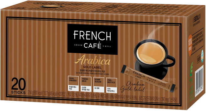 프렌치카페 아라비카 골드라벨 커피믹스, 10.7g, 20개입, 1개