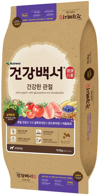 건강백서 건강한 관절 10.2kg +닥터브러쉬 유산균껌3개 SET, 1개