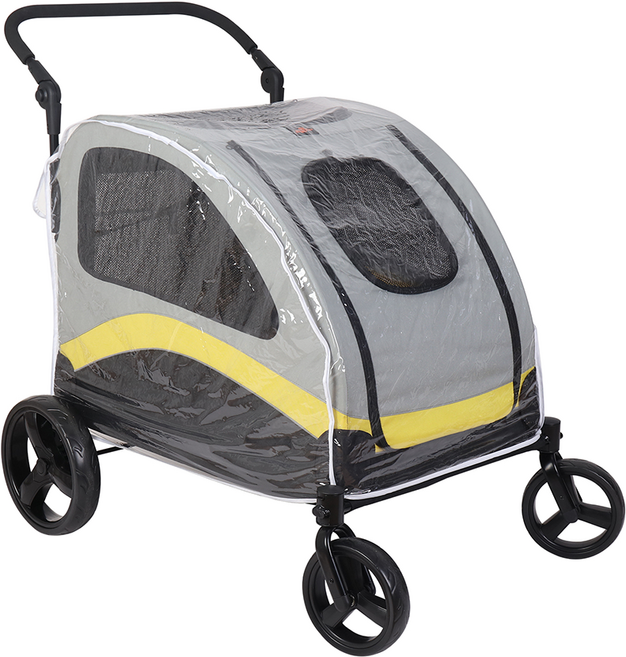 BingoPaw 접이식 강아지 유모차 개모차 저상형, L 레인커버(YP), 1개