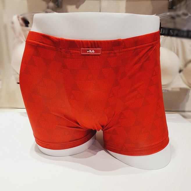 FILA 휠라언더웨어 [ NC터미널점] 남성 로고 나염 인밴드 드로즈 FI261DR01M006RED(613)