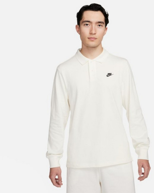 [국내매장판] 나이키 남성 골프 티셔츠 데일리 클럽 긴팔 니트 폴로 화이트