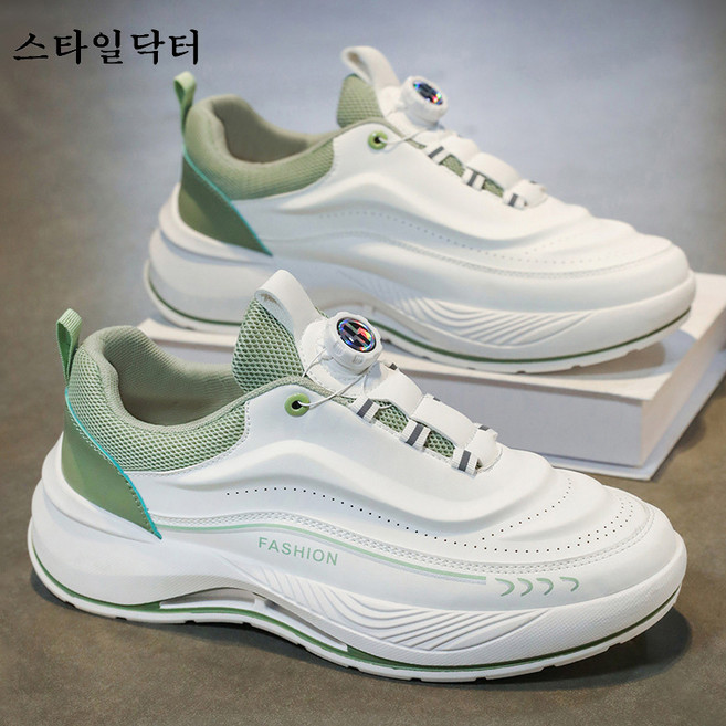 스타일닥터 남성 다이얼 운동화 부드럽고 내마모성 있는 러닝화 편안한 피트니스화