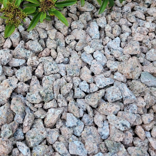 핑크 파쇄석 18kg 정원 마당 카페 인테리어 화단 멀칭재 조경용 자갈, 1개