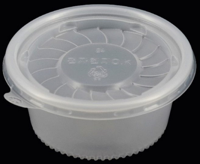 버디팩 PP 원형 용기 120ml 90파이 반투명 (소스/반찬/포장 전자렌지 사용 가능 일회용), 100세트