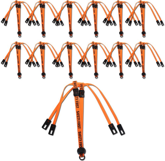 SAFELINE 안전모 턱끈 오렌지 [13개입], 13개