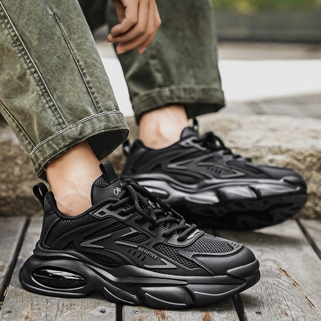 Gradle남자 에어쿠션운동화 충격 흡수 키높이 스니커즈 워킹화 남성 런닝화 어글리슈즈