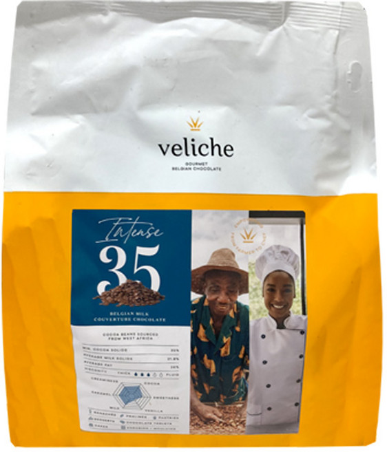 벨기에 벨리체 인텐스35 밀크초콜릿 도트사이즈 2.5kg, 밀크, 1개