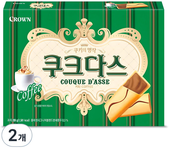 쿠크다스 커피, 289g, 2개