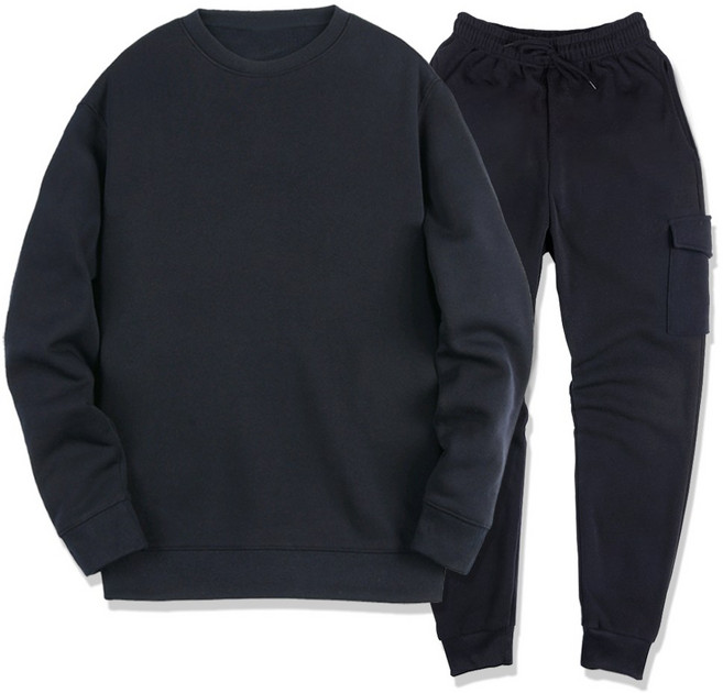 일루소 소프트 기모 맨투맨 카고 조거 트레이닝복 상하의 세트