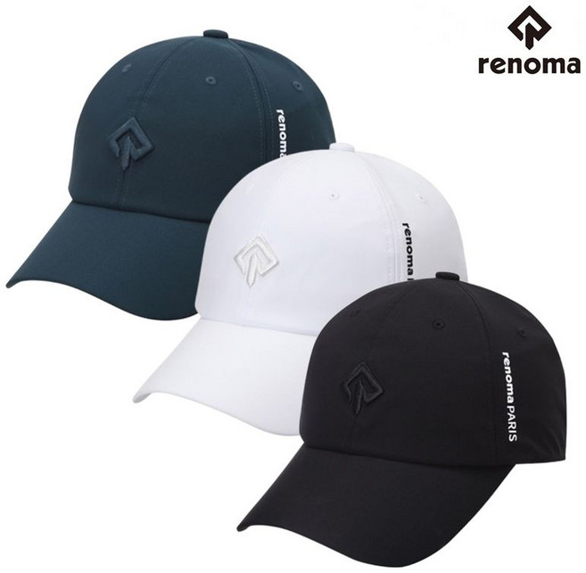 레노마골프 남성 골프 소프트한 절개 라인 캡모자 RMACN 5026, 색상 : 블랙, 1개