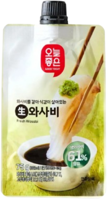 주비푸드 갈아만든 생와사비 70% 2팩세트, 75g, 2팩