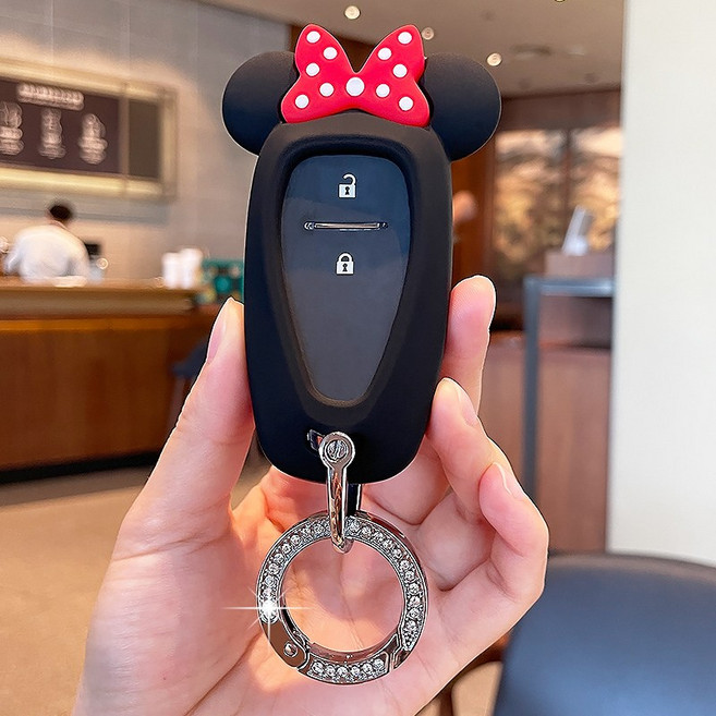 쉐보레 호환 귀여운 차키케이스 자동차 키홀더 키링, C-1