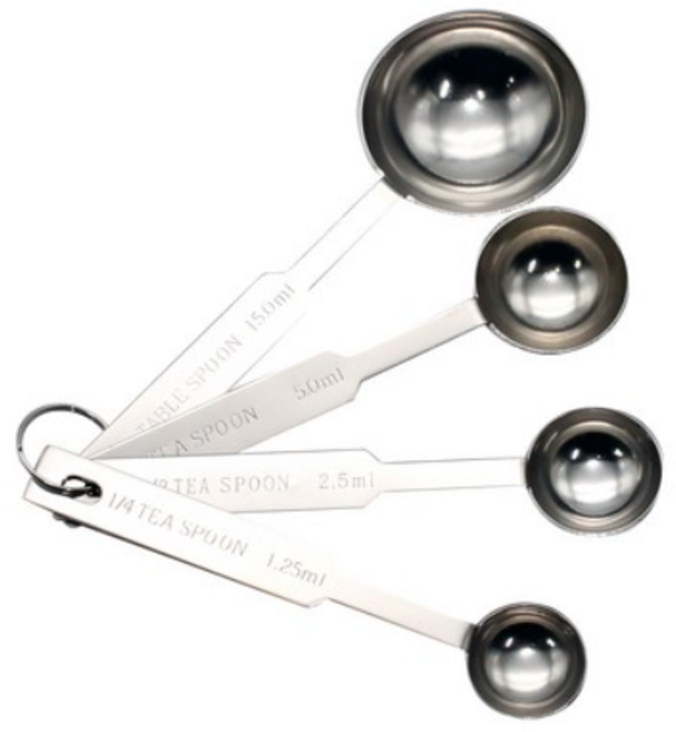 이홈베이킹 스텐 계량 스푼 4종 세트, 7개