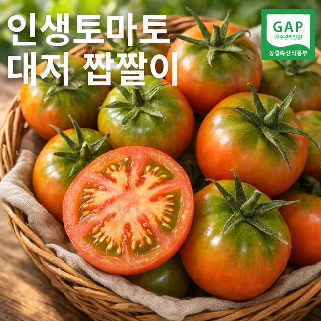 [한정수량판매] 2026년 첫수확 짭짤이 대저토마토 프리미엄 고당도 정품, 1박스, 로얄 2.5kg