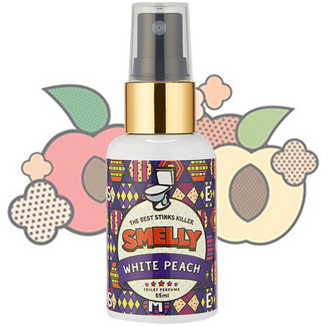 화장실 탈취제 스멜리 토일렛퍼퓸 화이트피치, 55ml, 1개