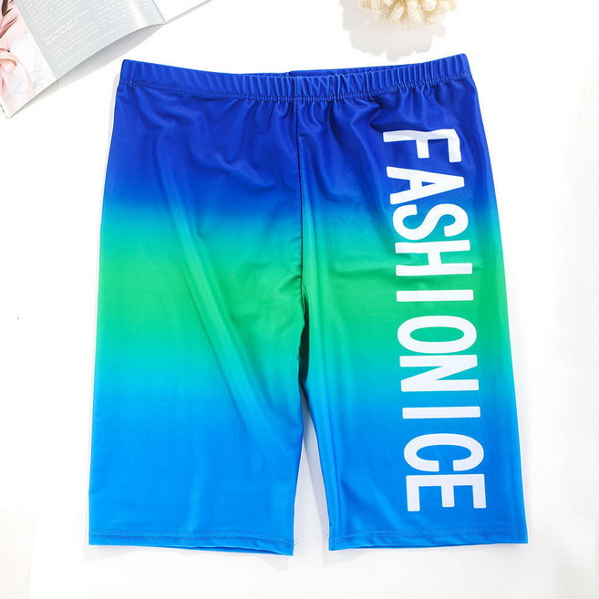 男士泳褲 七分個性簡約彈性速幹透氣遊泳沙灘褲