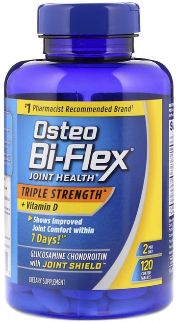 오스테오바이플렉스 조인트 헬스 트리플 스트렝스 + 비타민 D 코팅 타블렛, 120정, 1개 - 쿠팡