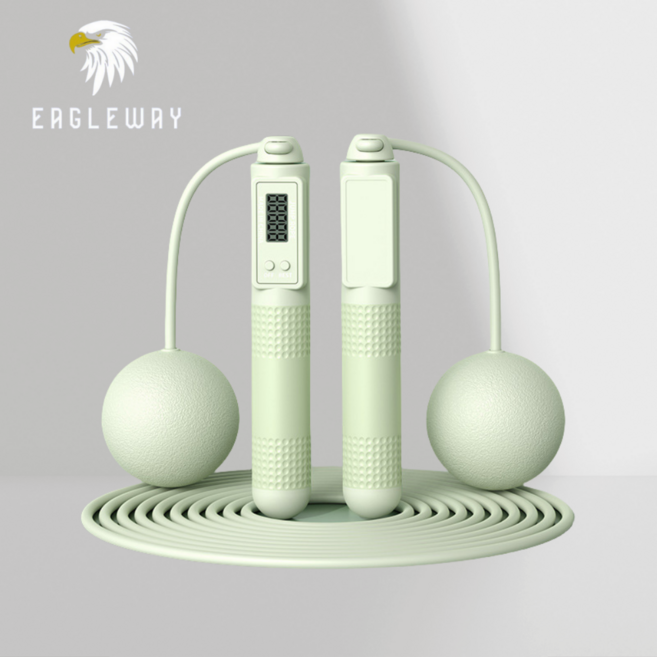 이글웨이 2in1 카운터 멀티줄넘기, 1개, 그린