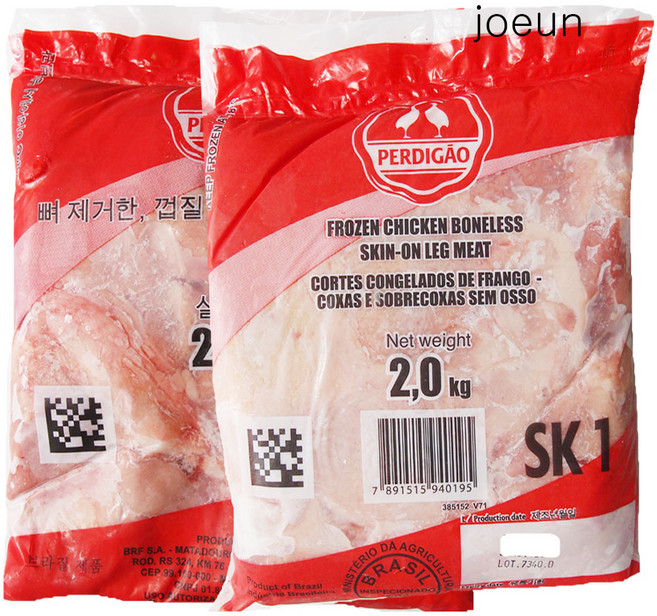 [생활고기]뼈를 발라낸 순살 닭다리정육 닭다리살 (2kg+2kg), 2개