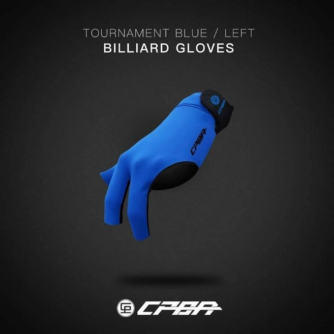 【國華撞球】CPBA三指露指手套 撞球專用 提升操控性, 1個, 賽事藍,XS
