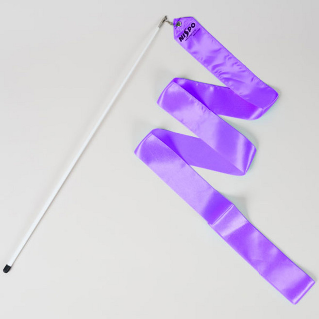 니스포 수업용 리듬체조리본 보라 4m 5m 6m, 4M-1개, 1개