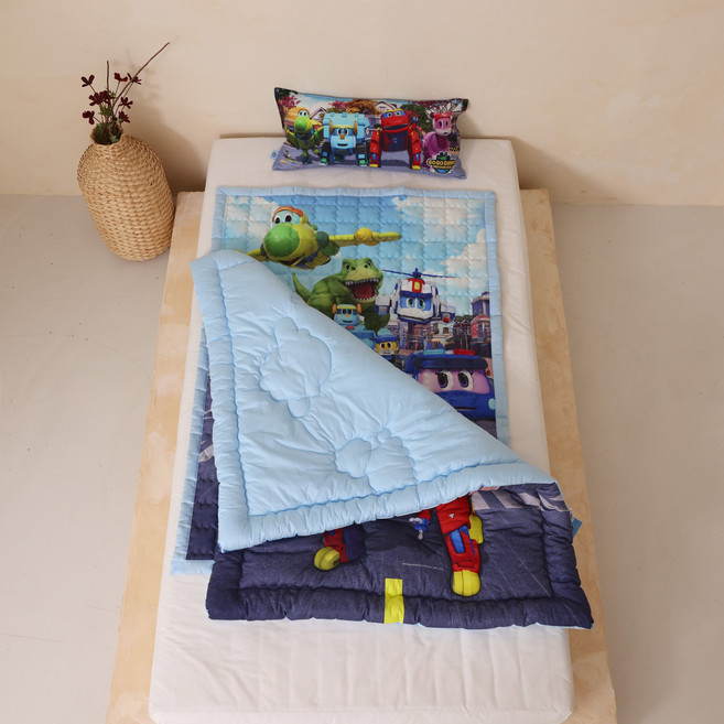 코알라컴퍼니 고고다이노 순면 아동 차렵이불세트 이불패드베개(솜포함)