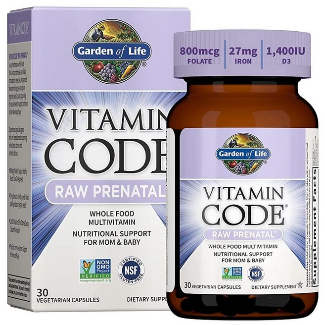 가든오브라이브 비타민 코드 로우(Code RAW) 산전 보충제 101810 1 1, 1개, 180정 - 쿠팡