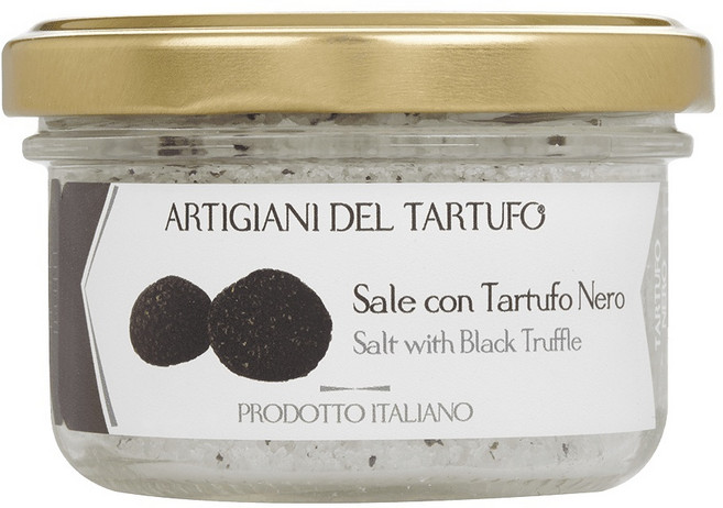 ARTIGIANI DEL TARTUFO 義大利職人黑松露鹽 100g 適用於牛排 薯條, 1個, 黑松露鹽 2028.01.28