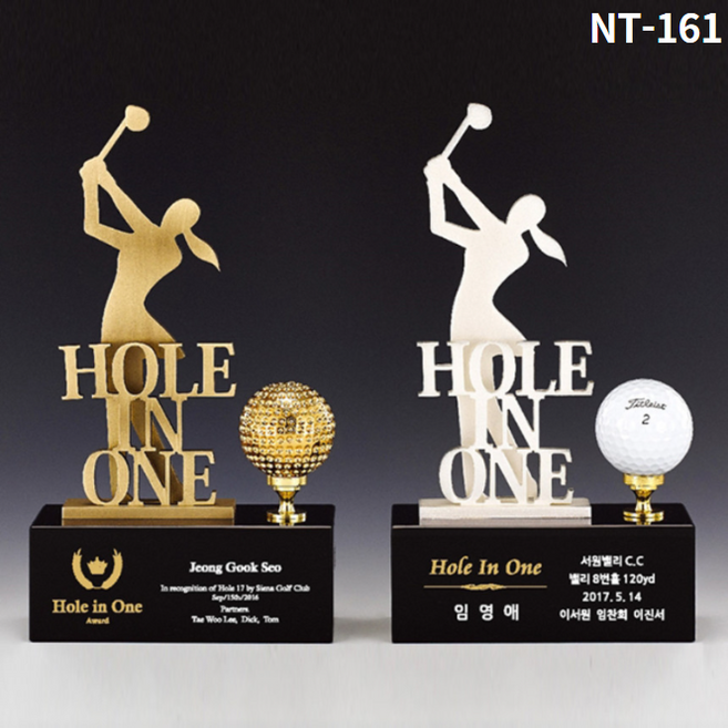 NT-161 홀인원패 싱글패 골프 트로피 이글패 기념패 언더파 주문제작 크리스탈, NT-165, 1개