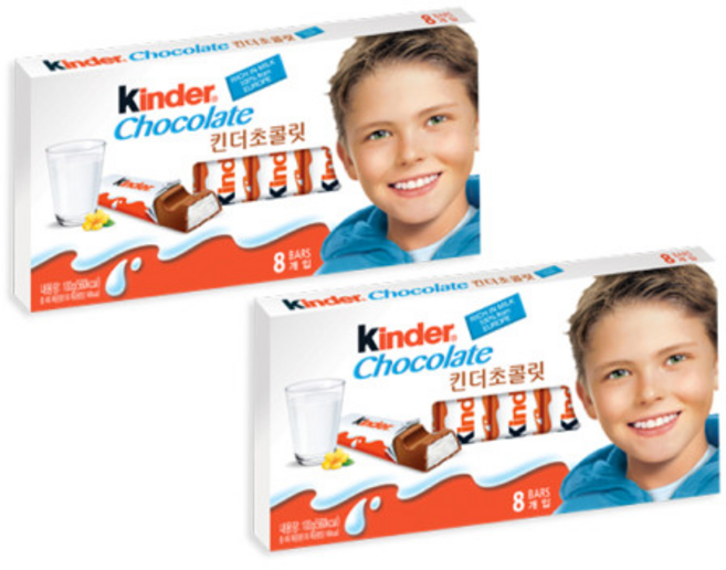 킨더 초콜릿 4개입, 50g, 20개